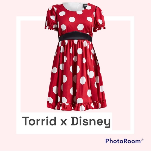 BNWT Torrid x Disney Minnie Mouse Puff Dress - Picture 1 of 7